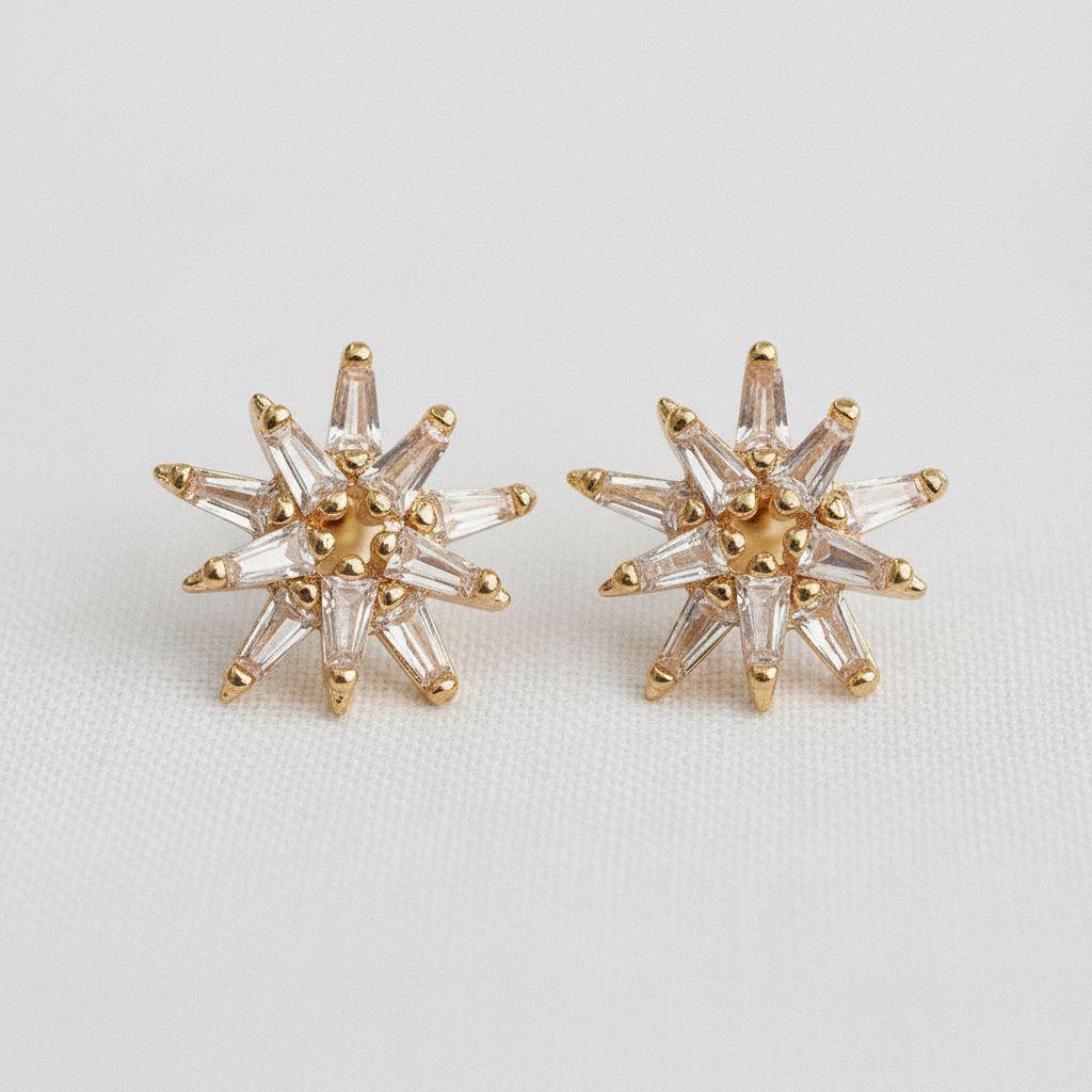 Star-Shaped Sparkling Studs