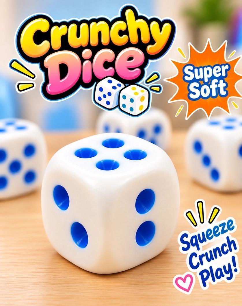 Crunchy Dice ASMR Squishy (Crunchy Squeeze Toy)