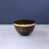 GLASS Tortoise and Gold 8" Bowl