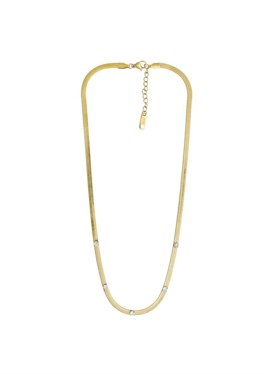 Pave Herringbone Necklace