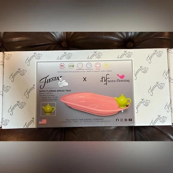 Nora Fleming & Fiesta - Peony Bread Tray