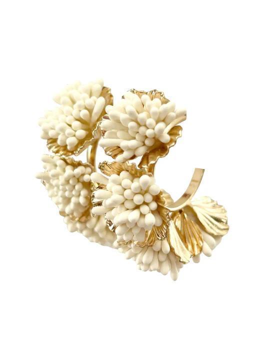 Maxine Floral Hoop Earring