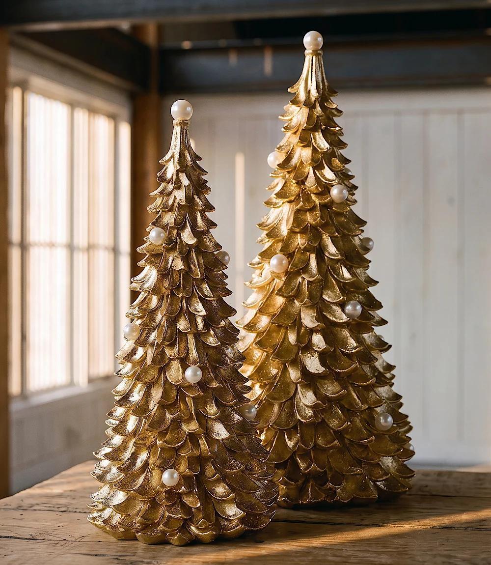 Gold Trees w/ Pearl Accents