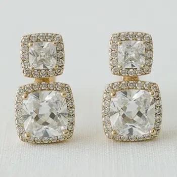 Geometric Vintage Drop Earrings