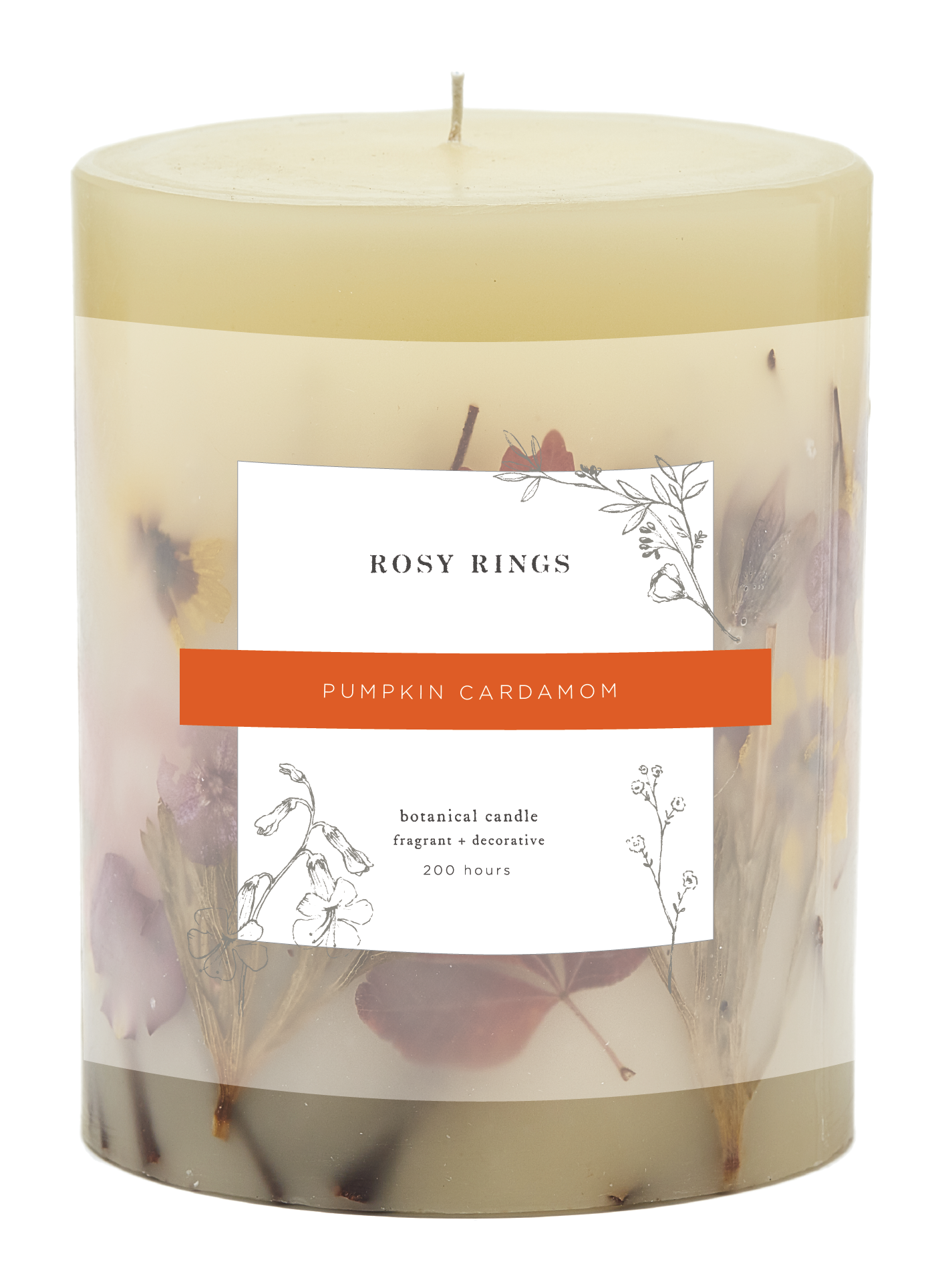 Pumpkin Cardamom Accent Botanical Candle