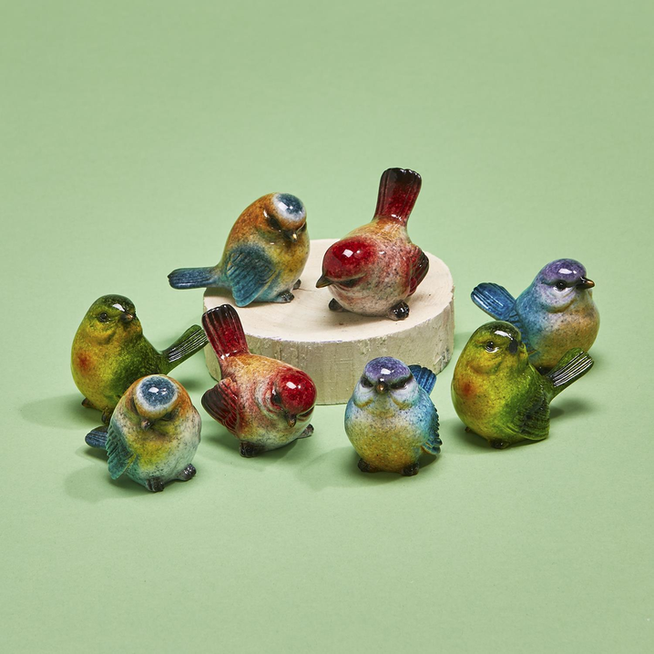 Hand-Painted Mini Birds