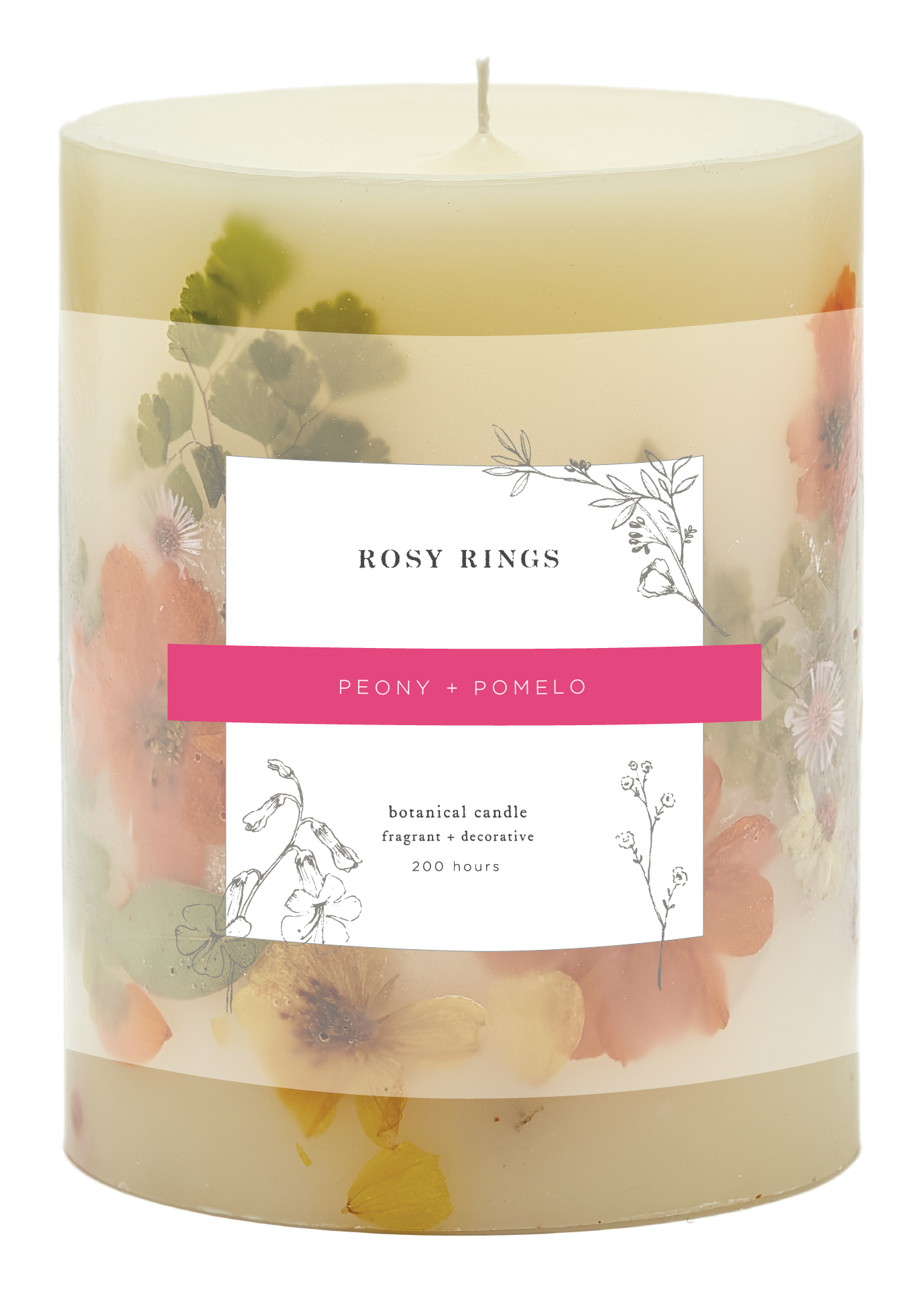 Peony & Pomelo Accent Botanical Candle