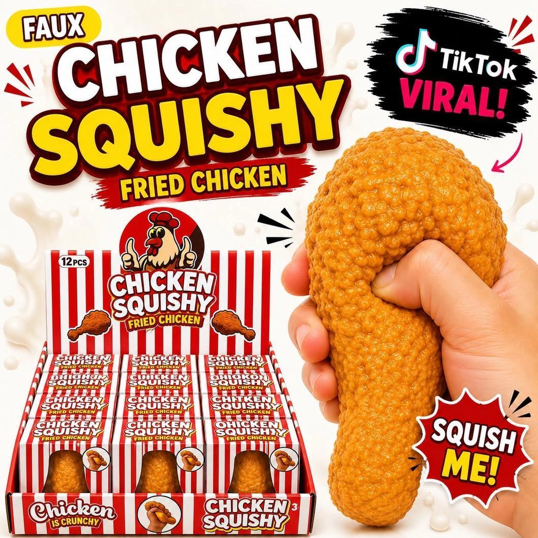 Faux Fried Chicken Squishy Viral Toys