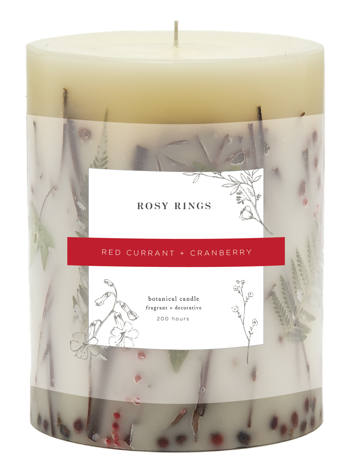 Red Currant & Cranberry Accent Botanical Candle