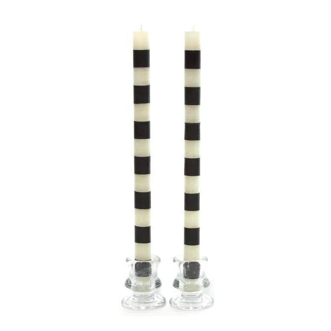 Bands Dinner Candles, Set of 2