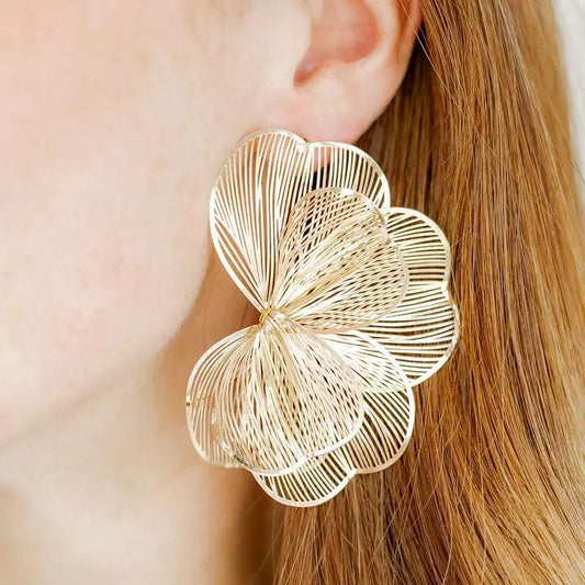 Amanda Flower Statement Earrings