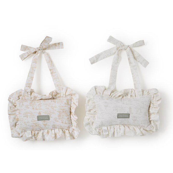 You Are Loved Beyond Measure Embroidered Ruffle Pillow Door Hanger