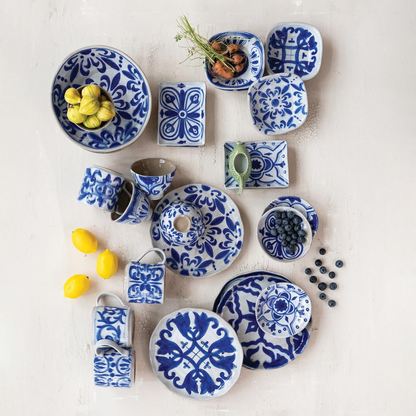 Hand-Painted Tile Plate