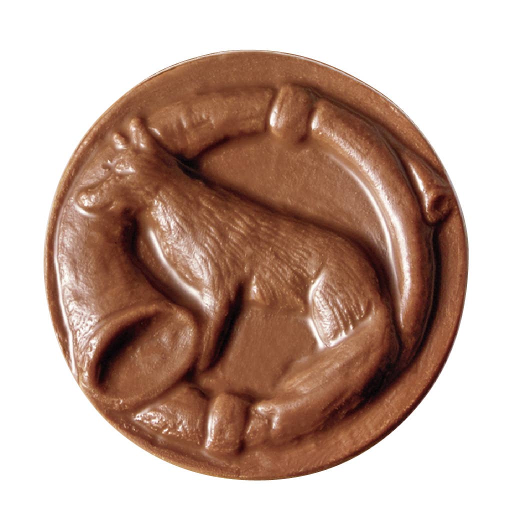 Milk Chocolate Caramel Fox Trot Gable Box 6 Pcs