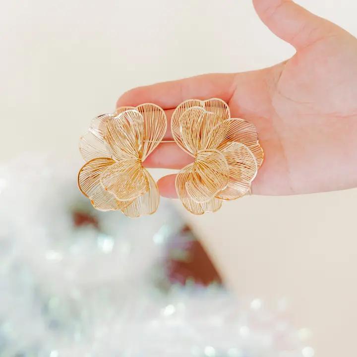 Amanda Flower Statement Earrings