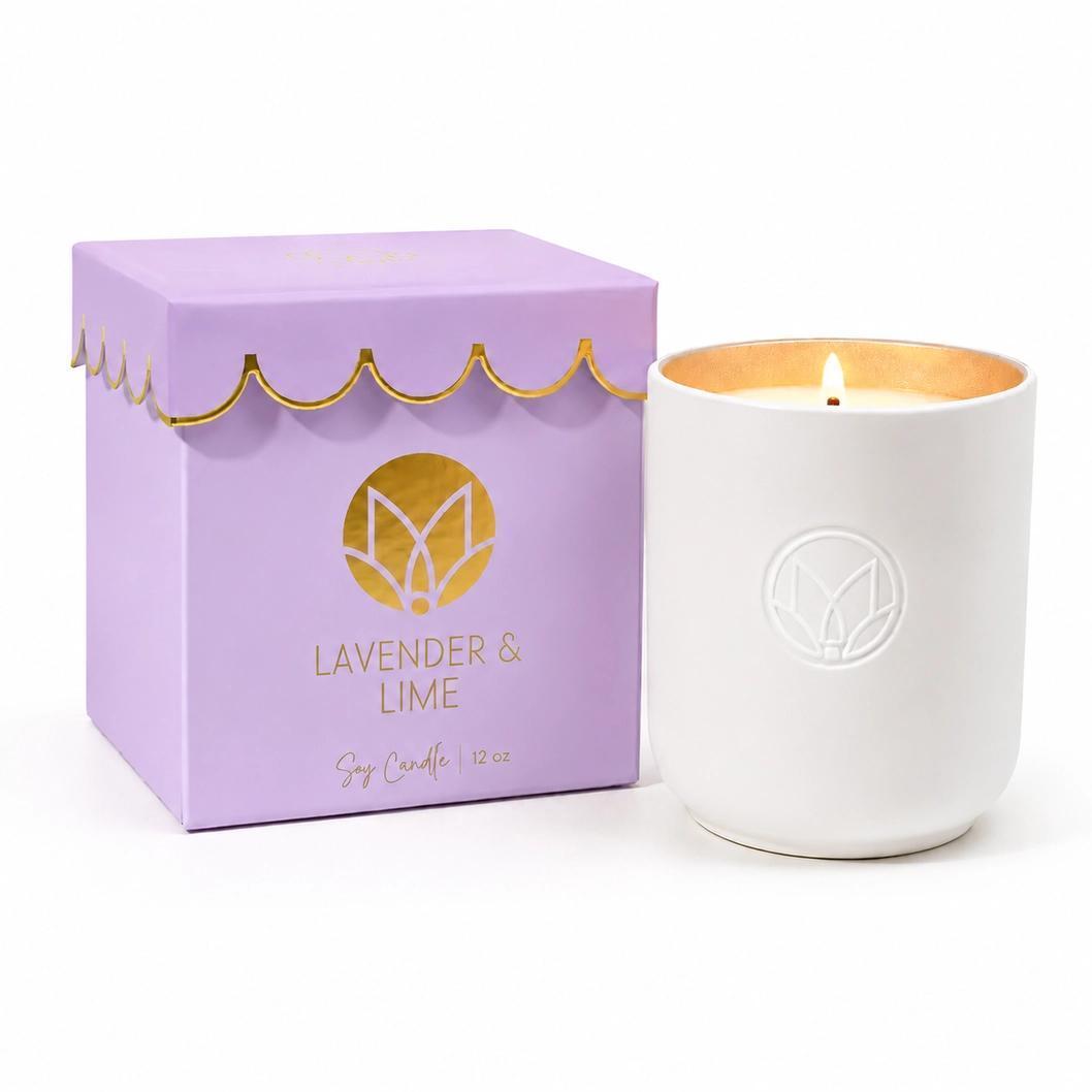 Scalloped Soy Candle