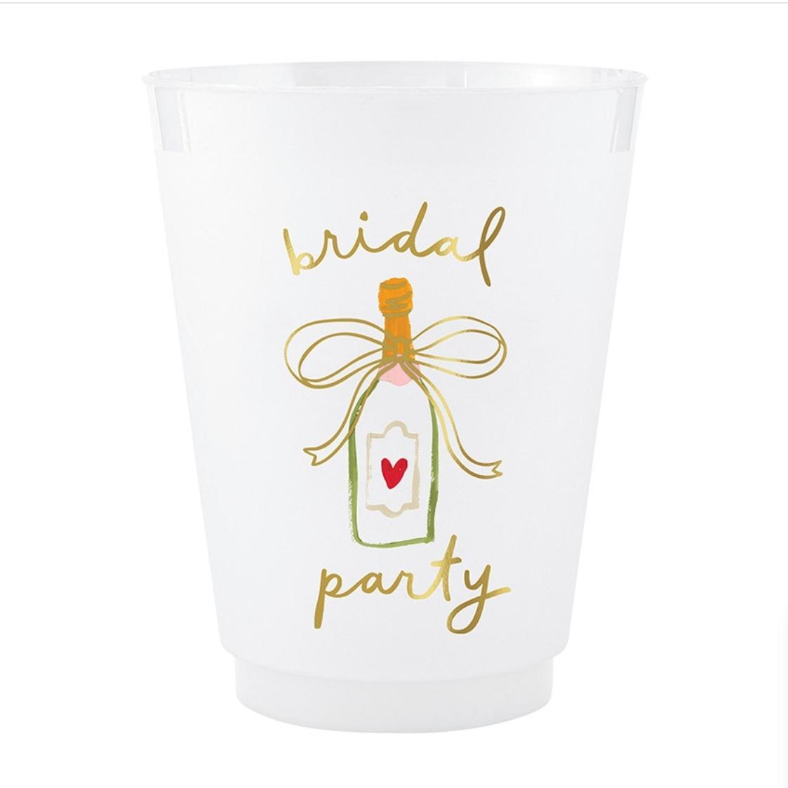 Frosted Reusable Cups - Wedding