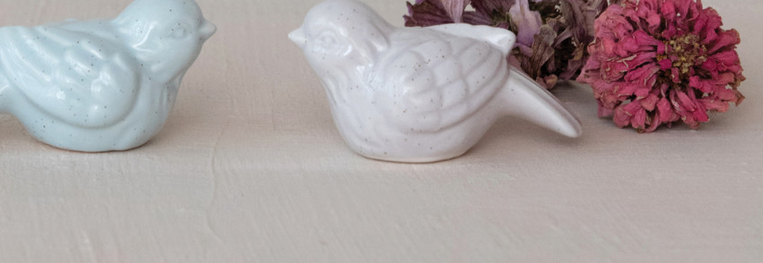 Matte Finish Bird Figurine
