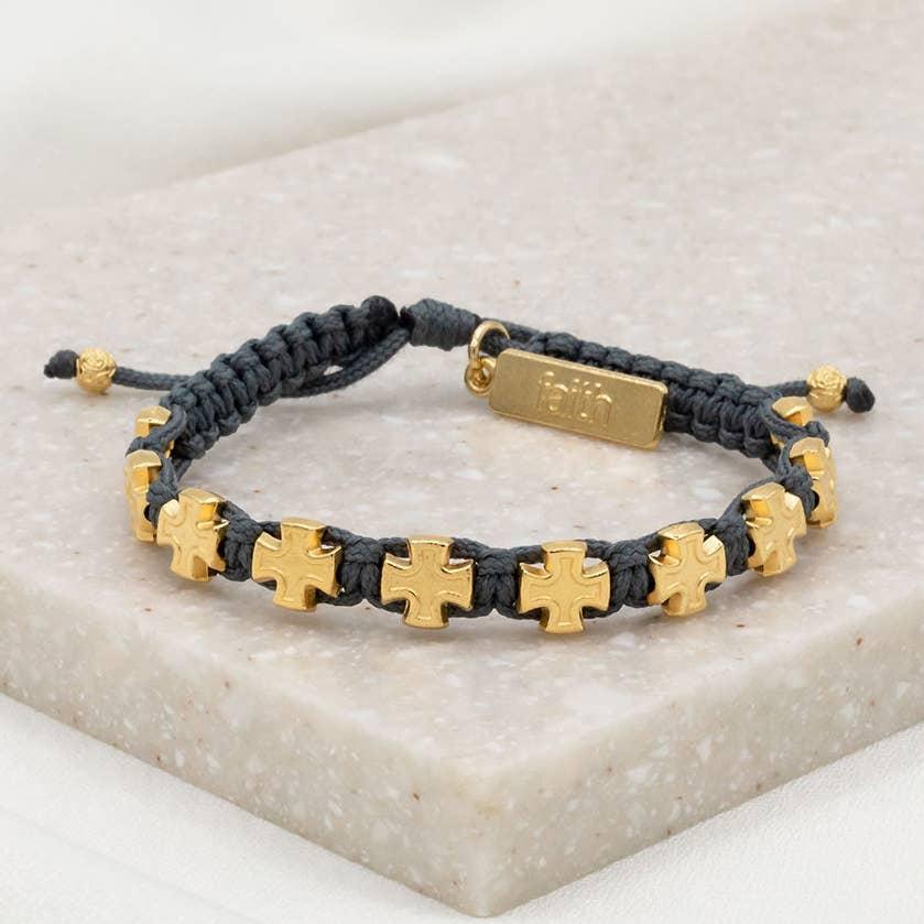 Faith Blessing Bracelet with Cross Medals