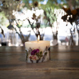 Petite Oval Botanical Candle-Apricot Rose