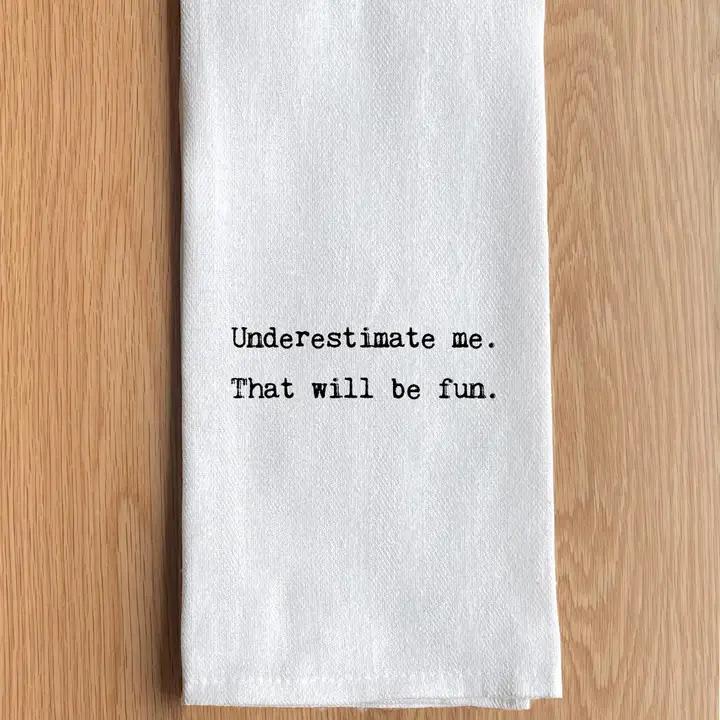 Text Printed Kitchen Towel