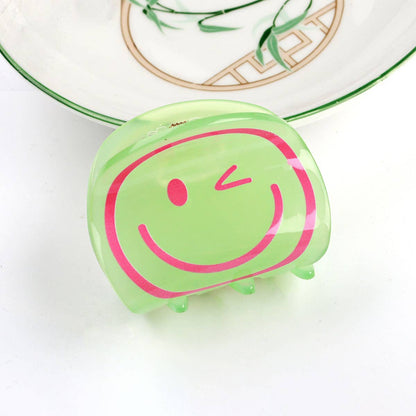 SMILING FACE CUTE HAIR CLIPS LARGE FOR GIRLS_CWAHA0280