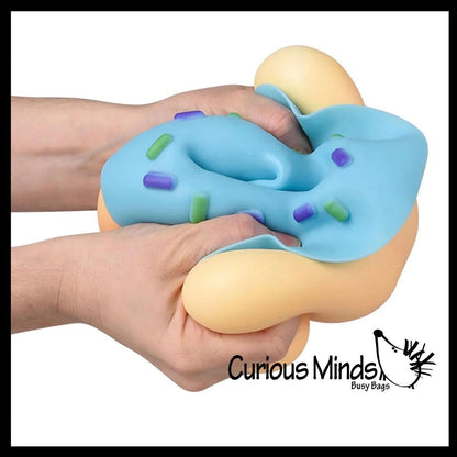 Jumbo Squishy Donut with Removable Frosting