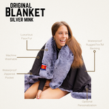 Silver Mink Faux Fur Original Blanket