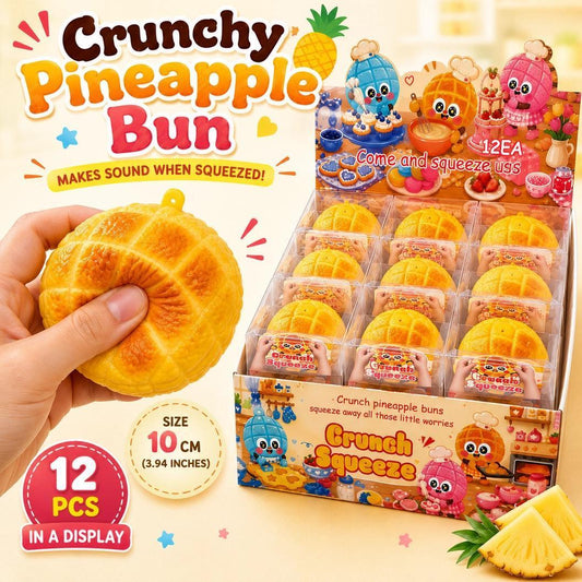 Crunchy Pineapple Bun ASMR Crunch Squishy Stress Toy