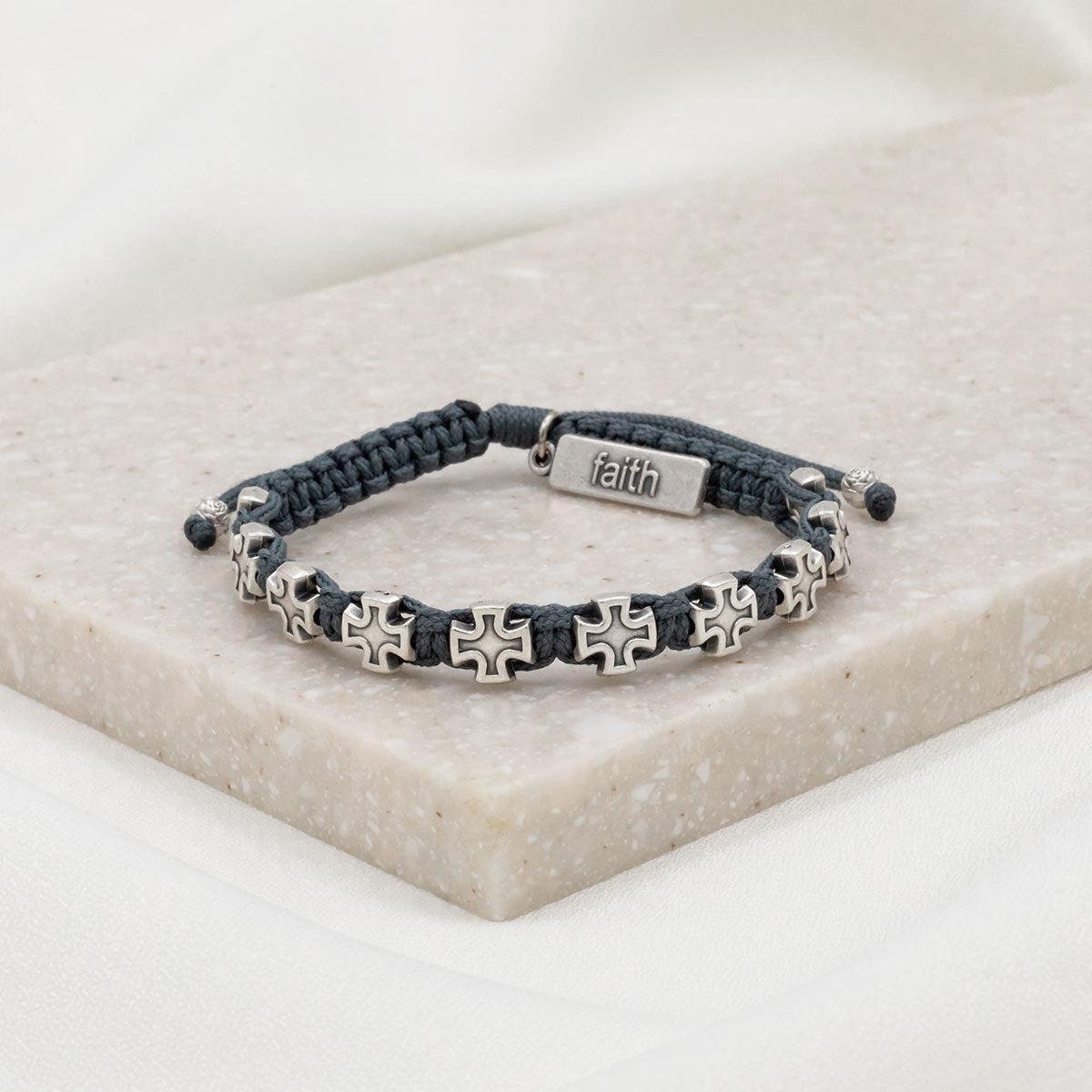 Faith Blessing Bracelet with Cross Medals