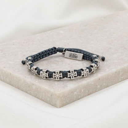Faith Blessing Bracelet with Cross Medals