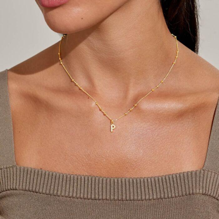 Alphabet Initial Necklace