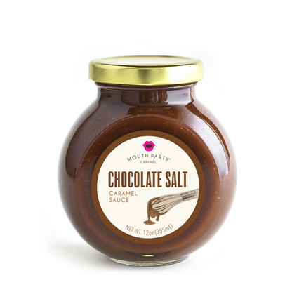 Chocolate sea salt caramel sauce 12oz jar