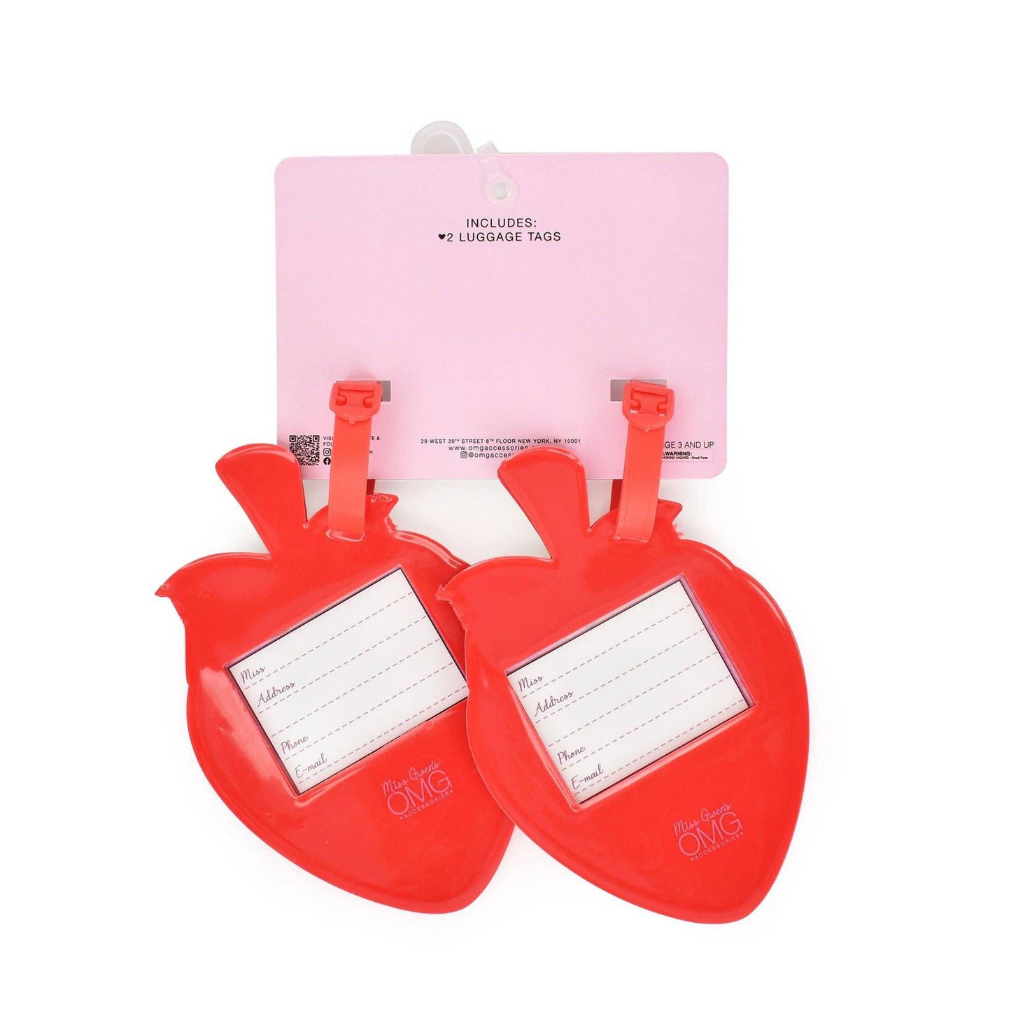 Strawberry Luggage Tag 2 Piece Set