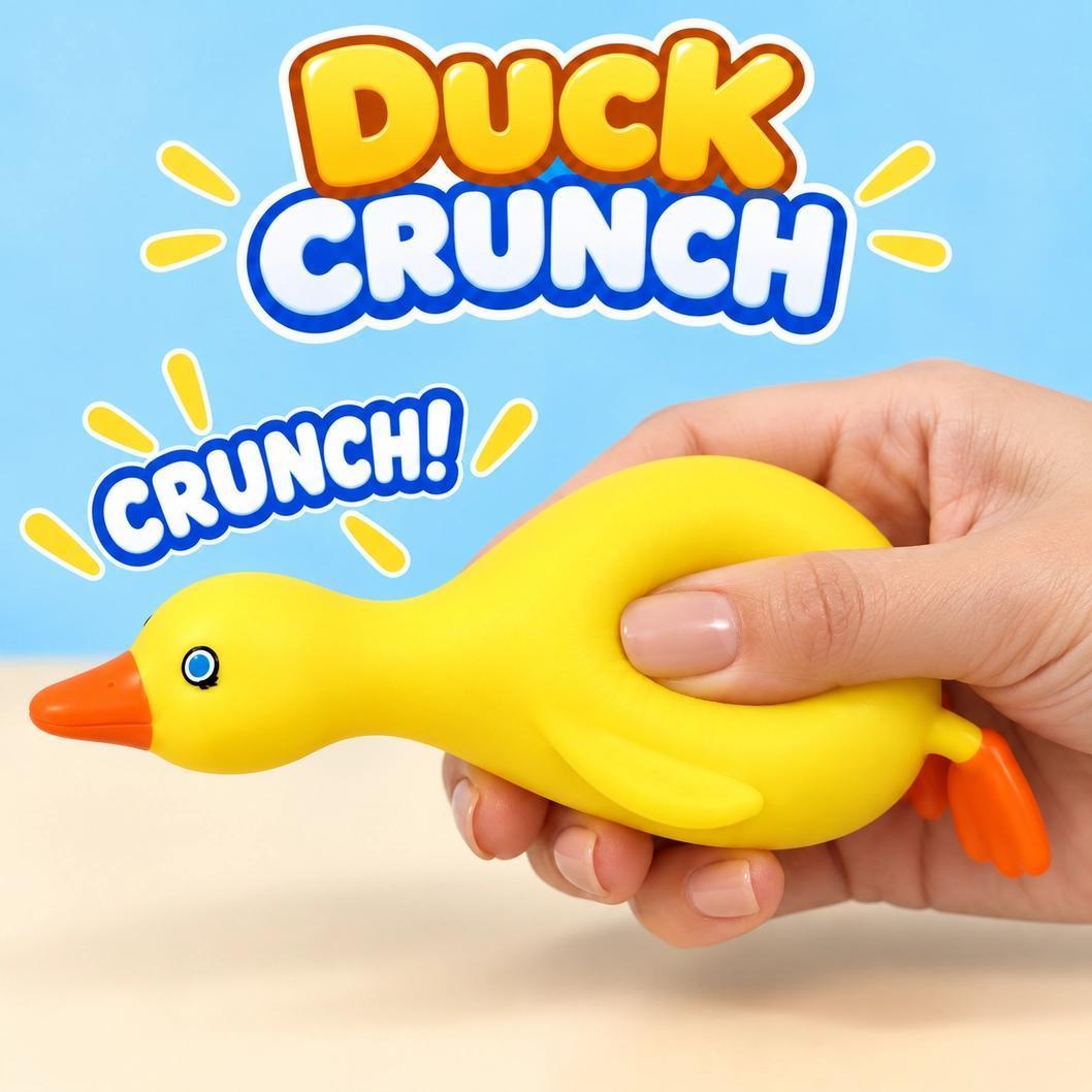 Duck Crunch ASMR Squishy (Crunchy Duck Squeeze Toy)