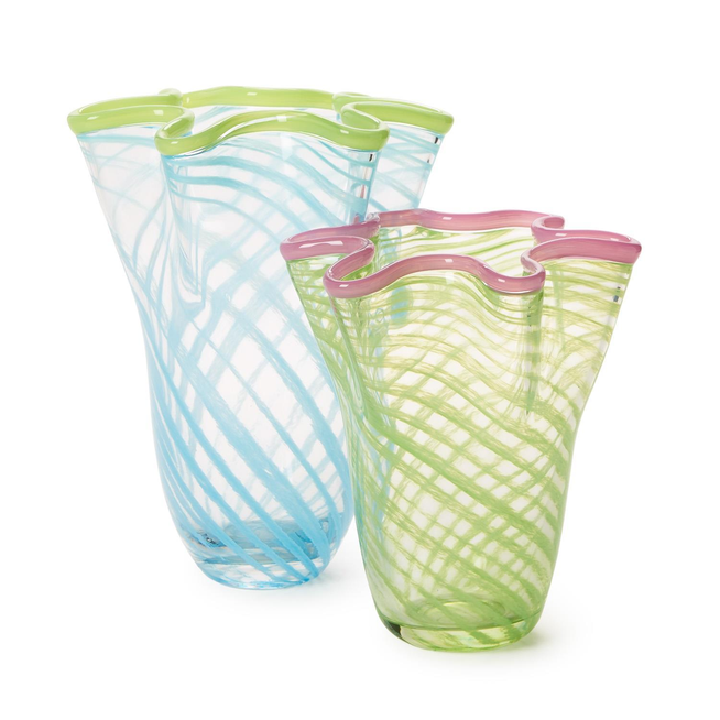 Rialto Handblown Swirl Flare Vase