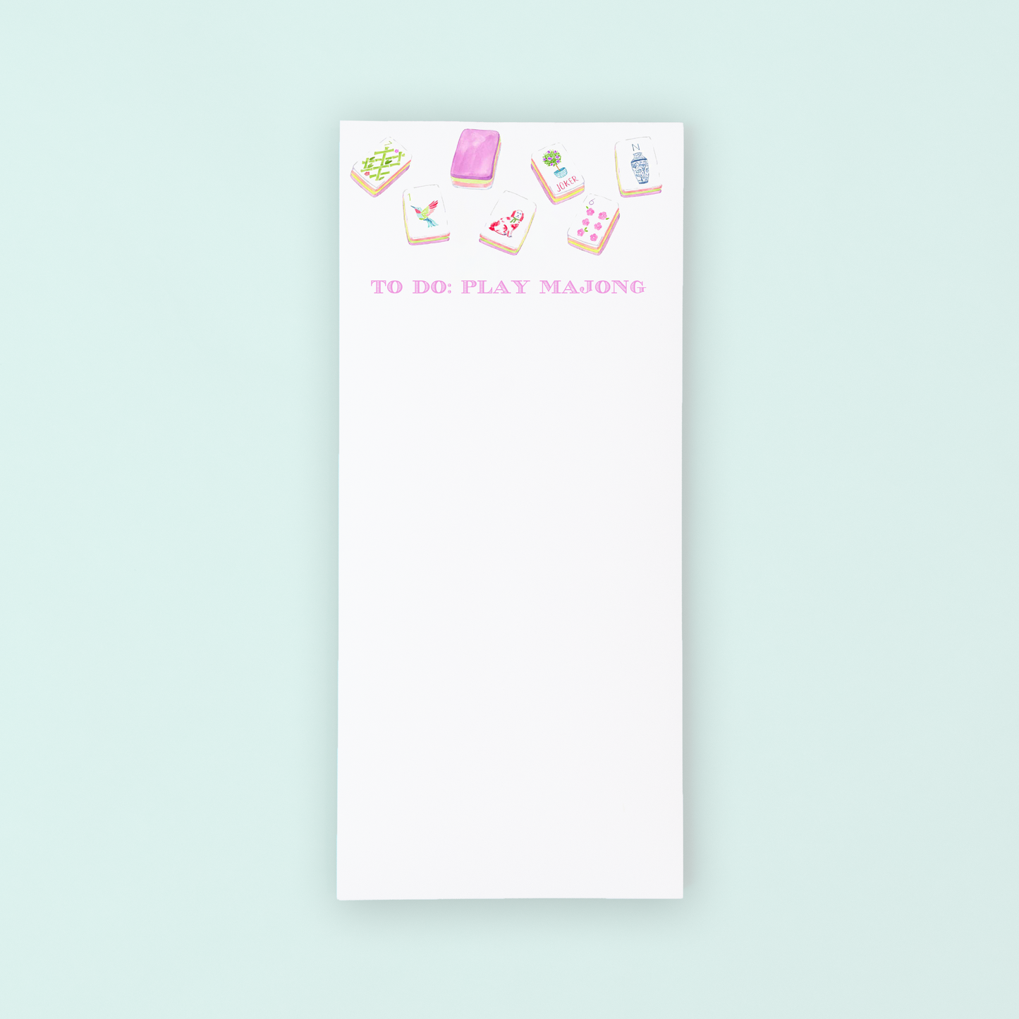Watercolor Printed List Pad