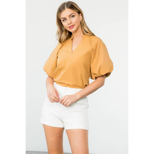Poplin Short Sleeve Top