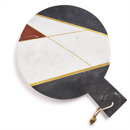 Sardinia Marble & Gold Cheese Board, Large