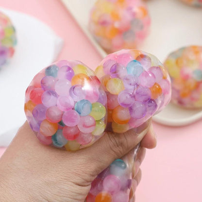 Colorful Marble Beaded Squeeze Ball