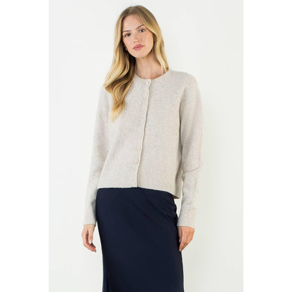 Round Button Cardigan