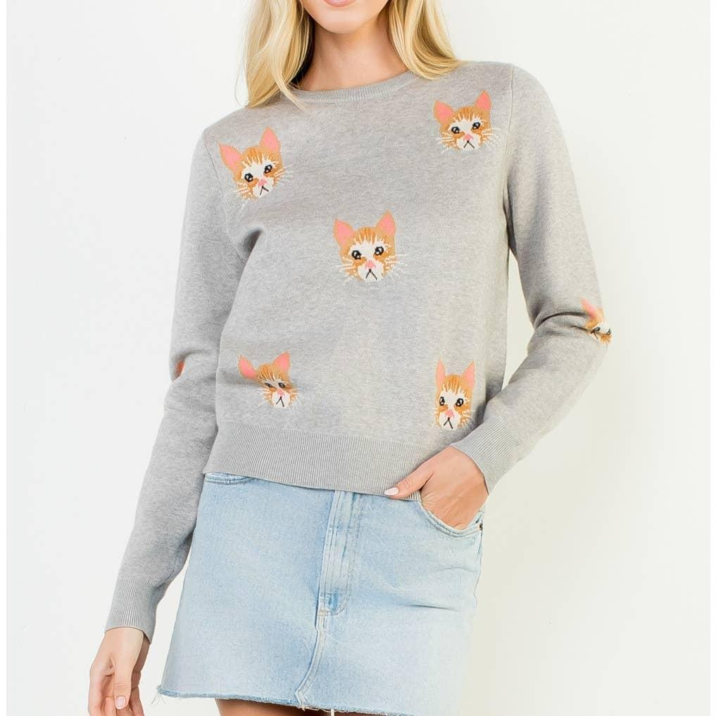 Cat Knit Sweater