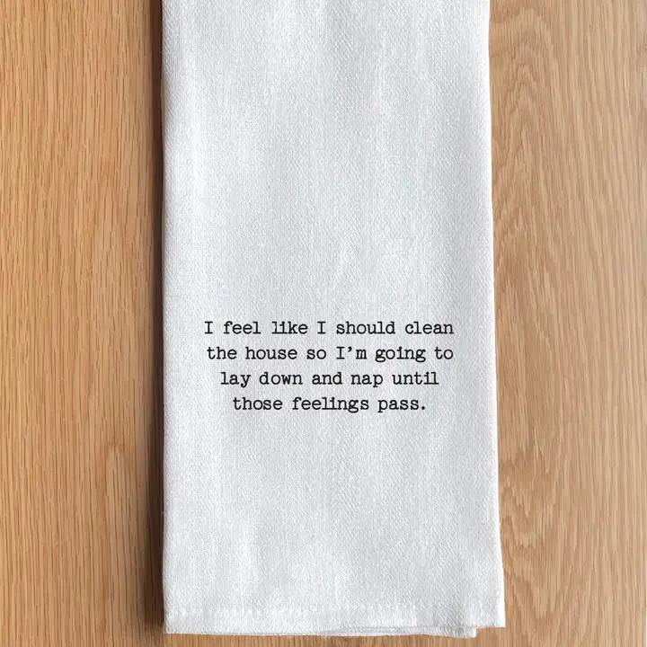 Text Printed Kitchen Towel