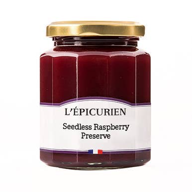 L'Epicurien Raspberry Seedless Jam - 11.3oz