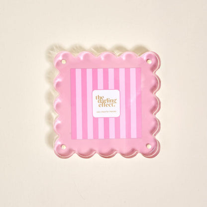 Square Scalloped Acrylic Frame