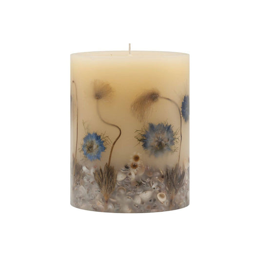 Beach Daisy Accent Botanical Candle