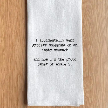 Text Printed Kitchen Towel