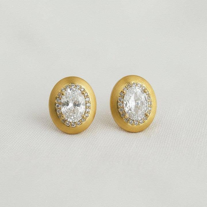 Vintage-Style Large Stud Earrings