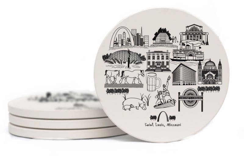 St Louis Coaster Set