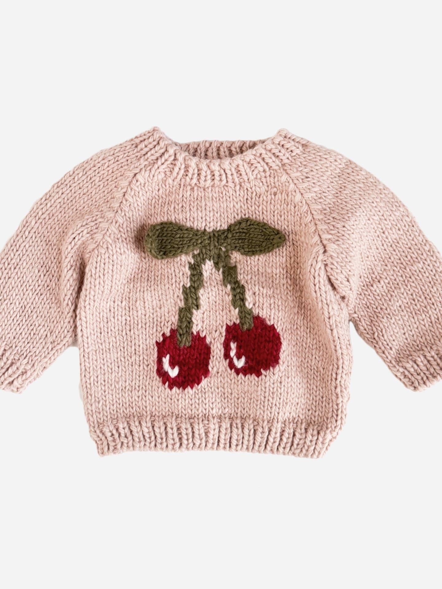 Cherry Pullover Sweater - Blush